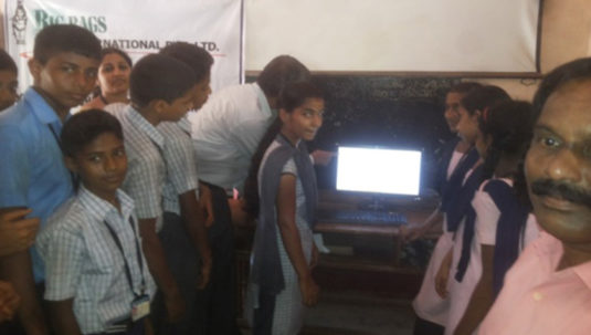 Donated Computers to Local Schools Slide
